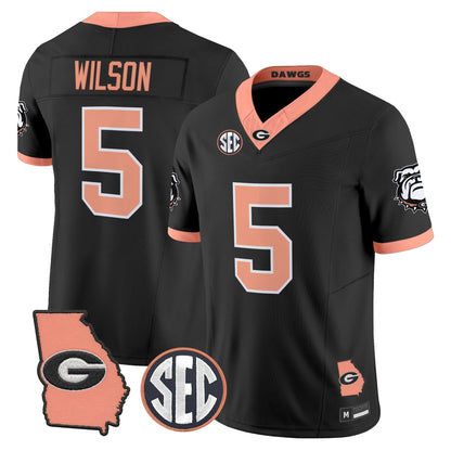 Men's Georgia Bulldogs The Big Peach Vapor Limited Jersey - Stitched