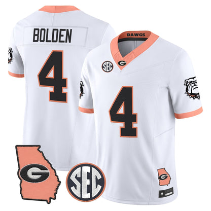 Men's Georgia Bulldogs The Big Peach Vapor Limited Jersey - Stitched