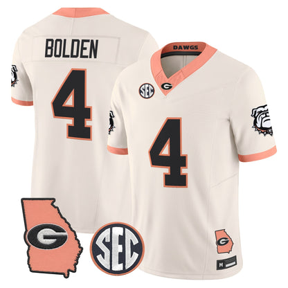 Men's Georgia Bulldogs The Big Peach Vapor Limited Jersey - Stitched