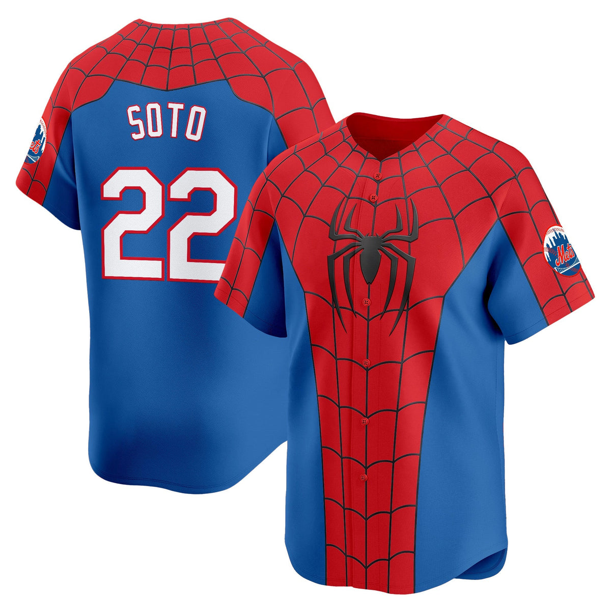 Men's New York Mets x Spider Man Brand New Day Vapor Premier Limited Jersey - Stitched