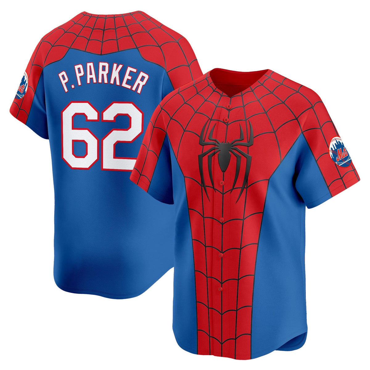 Men's New York Mets x Spider Man Brand New Day Vapor Premier Limited Jersey - Stitched