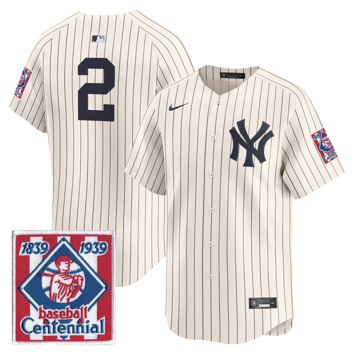 New York Yankees 2026 Field of Dreams Vapor Premier Limited Jersey - No Name on Back - All Stitched