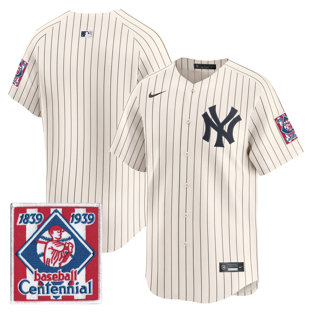 New York Yankees 2026 Field of Dreams Vapor Premier Limited Jersey - No Name on Back - All Stitched