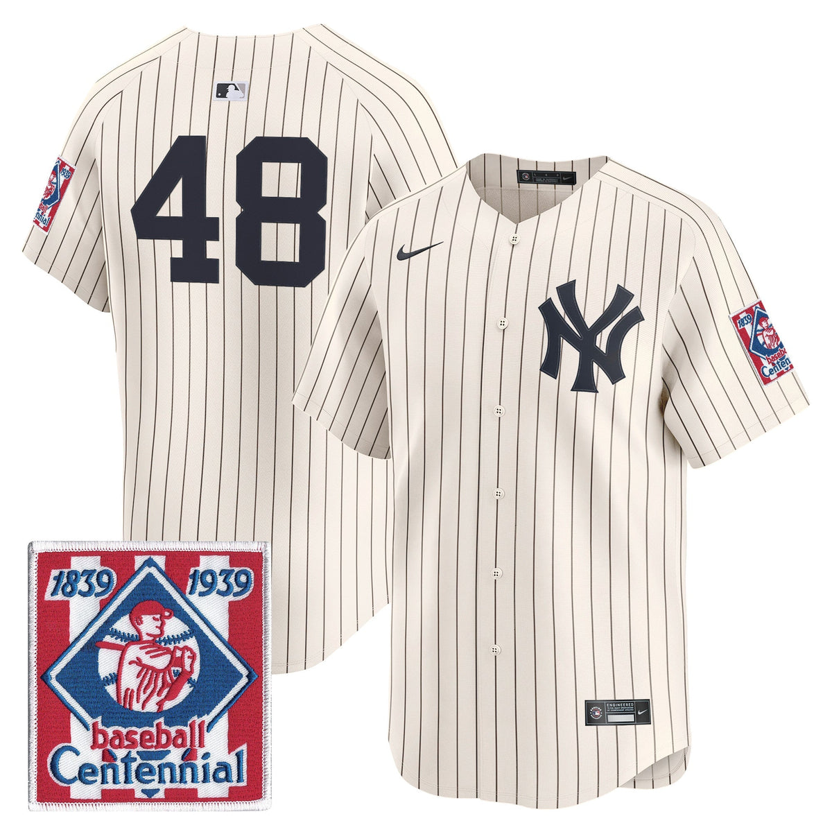 New York Yankees 2026 Field of Dreams Vapor Premier Limited Jersey - No Name on Back - All Stitched