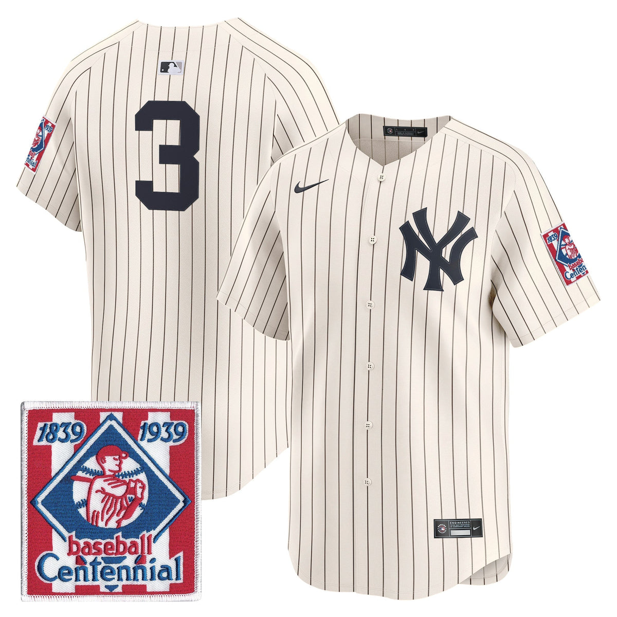 New York Yankees 2026 Field of Dreams Vapor Premier Limited Jersey - No Name on Back - All Stitched