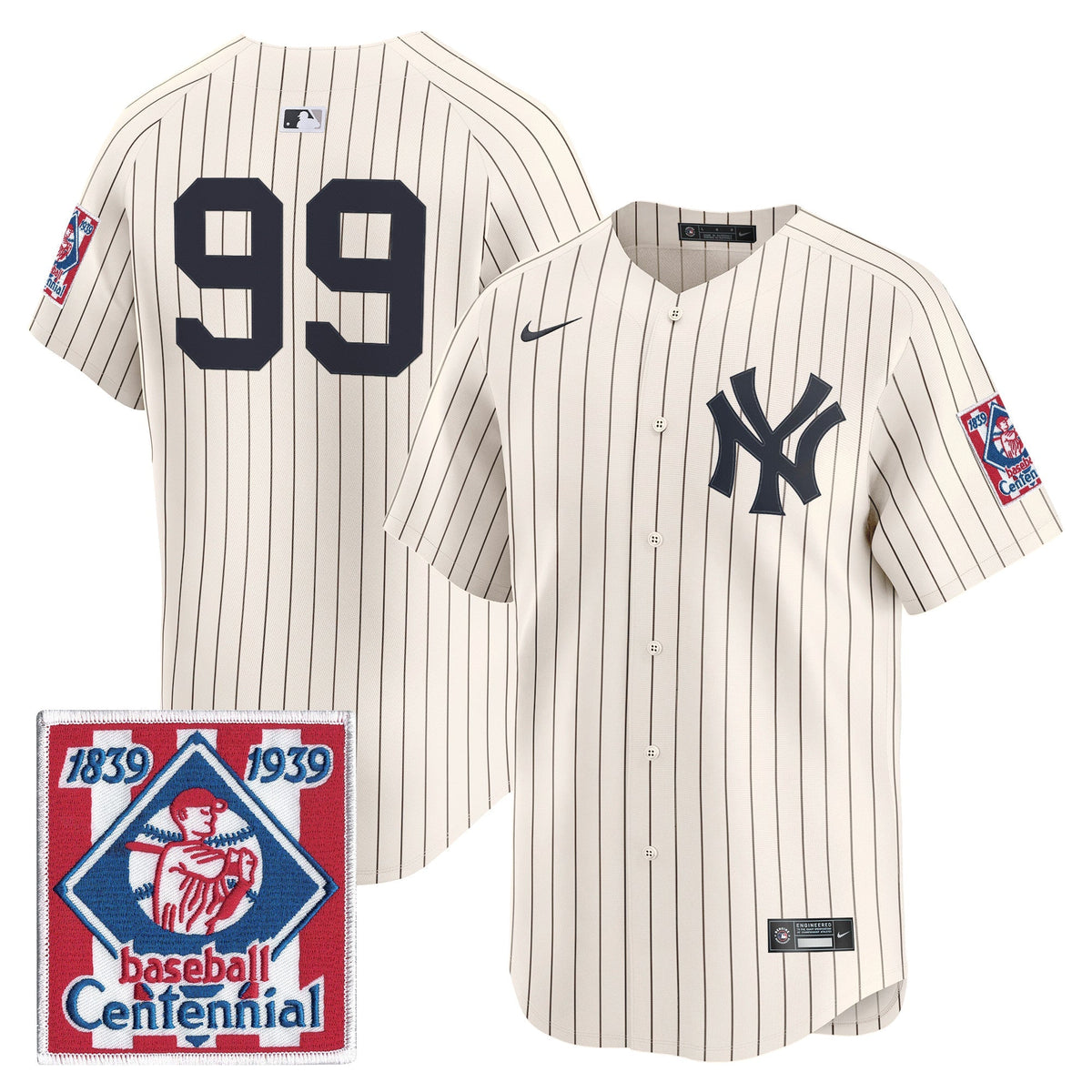 New York Yankees 2026 Field of Dreams Vapor Premier Limited Jersey - No Name on Back - All Stitched
