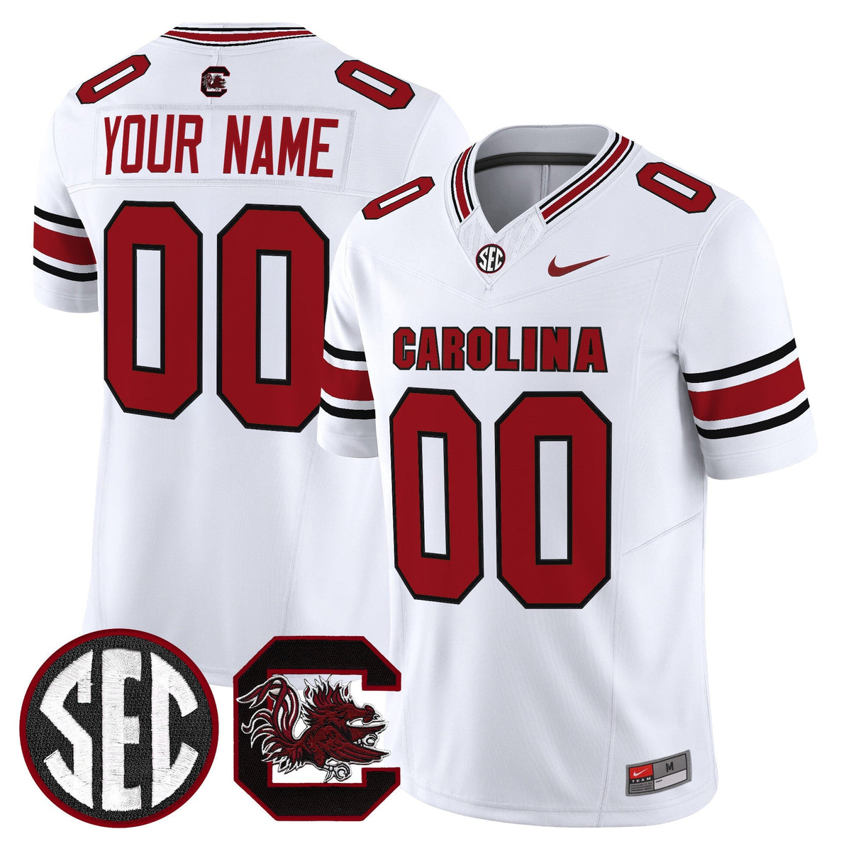 South Carolina Gamecocks 2026 Vapor Limited Custom Jersey V2 - All Stitched