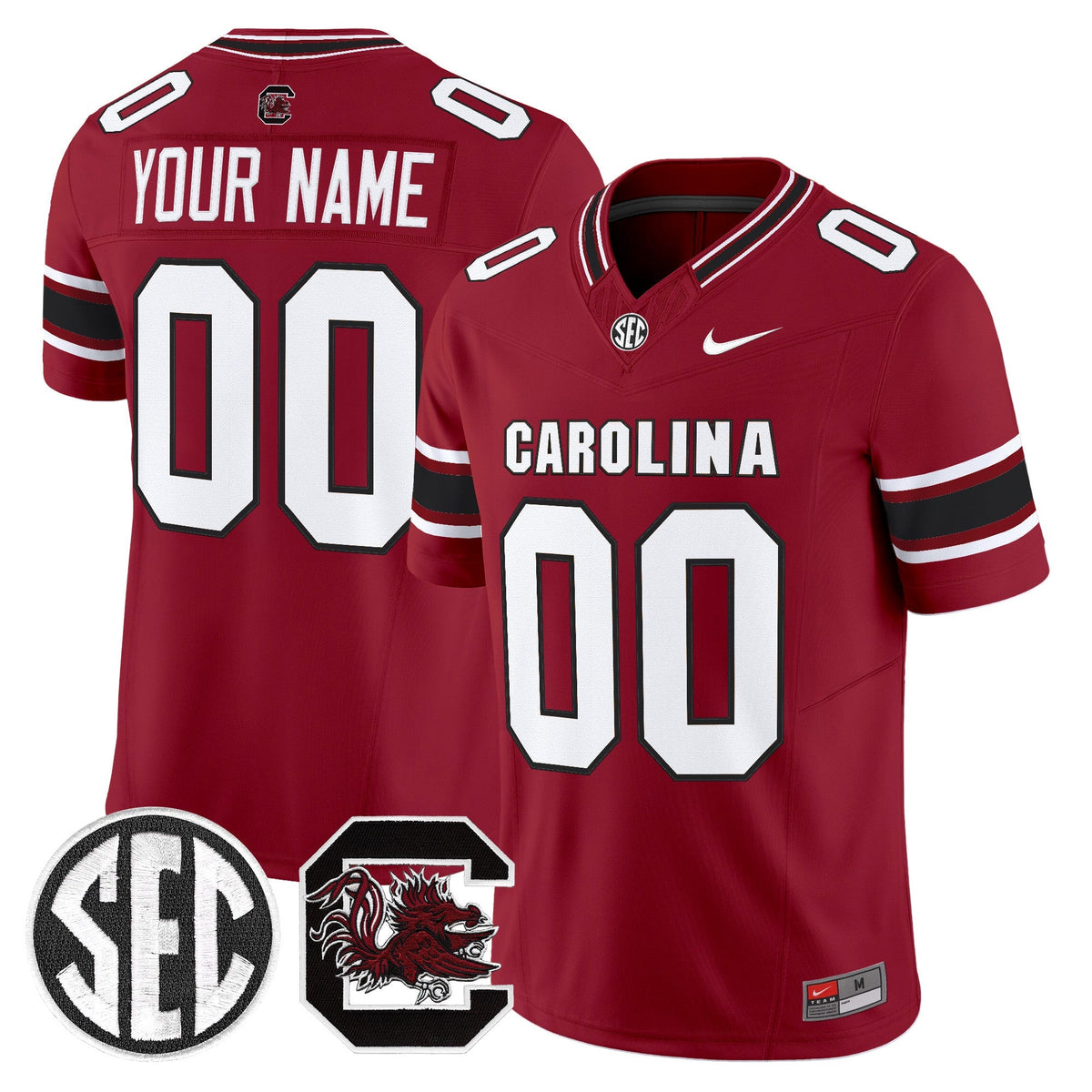 South Carolina Gamecocks 2026 Vapor Limited Custom Jersey V2 - All Stitched