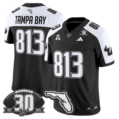 Men's South Florida Bulls 30th Anniversary Patch Vapor Limited Jersey - All Stitched