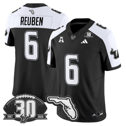 Men's South Florida Bulls 30th Anniversary Patch Vapor Limited Jersey - All Stitched