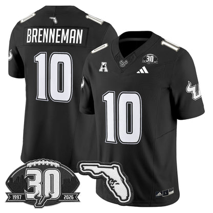 Men's South Florida Bulls 30th Anniversary Patch Vapor Limited Jersey - All Stitched