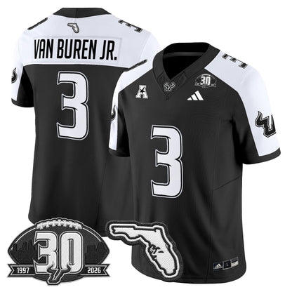 Men's South Florida Bulls 30th Anniversary Patch Vapor Limited Jersey - All Stitched