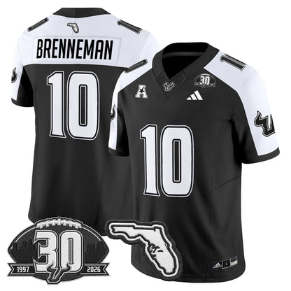 Men's South Florida Bulls 30th Anniversary Patch Vapor Limited Jersey - All Stitched