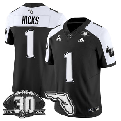 Men's South Florida Bulls 30th Anniversary Patch Vapor Limited Jersey - All Stitched
