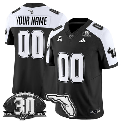 South Florida Bulls 30th Anniversary Patch Vapor Limited Custom Jersey - All Stitched
