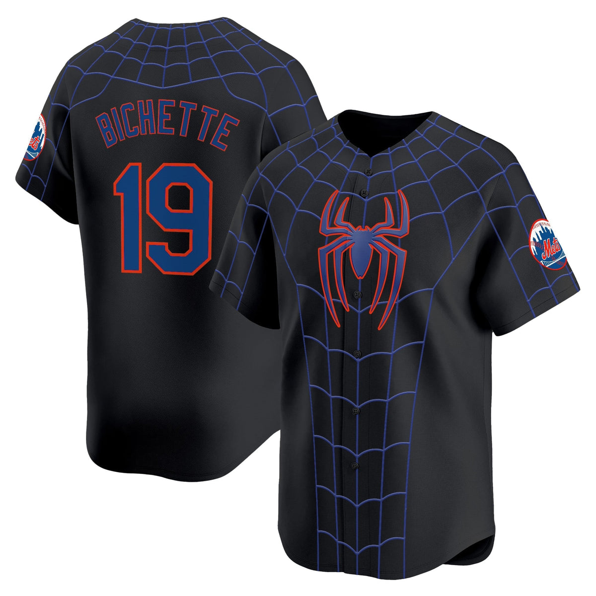 Men's New York Mets x Spider Man Brand New Day Vapor Premier Limited Jersey - Stitched