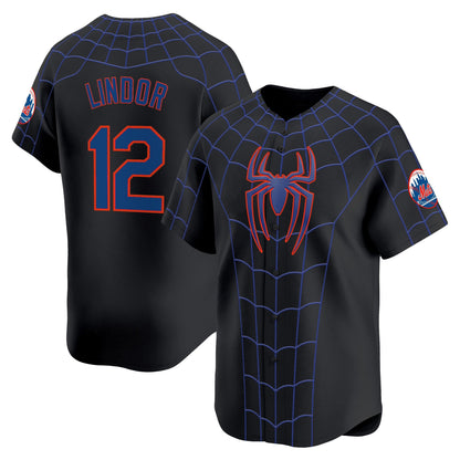 Men's New York Mets x Spider Man Brand New Day Vapor Premier Limited Jersey - Stitched