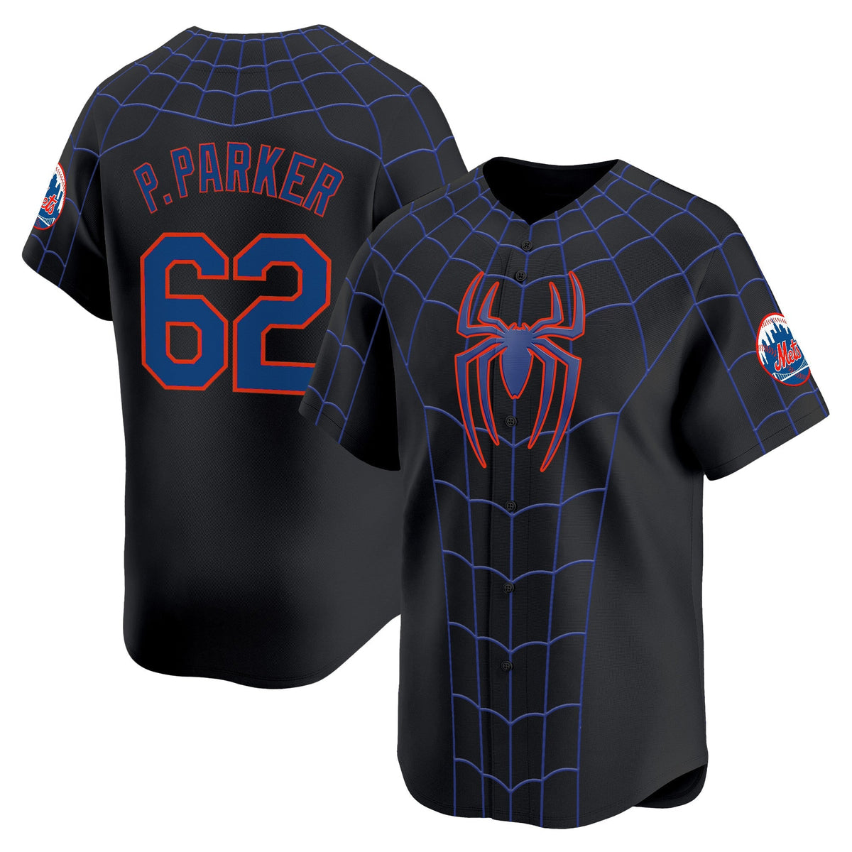 Men's New York Mets x Spider Man Brand New Day Vapor Premier Limited Jersey - Stitched