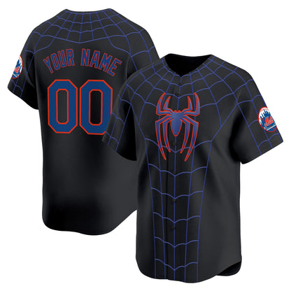 New York Mets x Spider Man Brand New Day Vapor Premier Limited Custom Jersey - Stitched