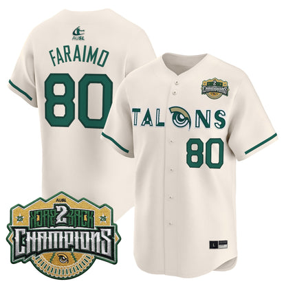 Utah Talons 2026 Back-To-Back Athletes Unlimited Softball League (AUSL) Champions Vapor Premier Limited Jersey - Stitched