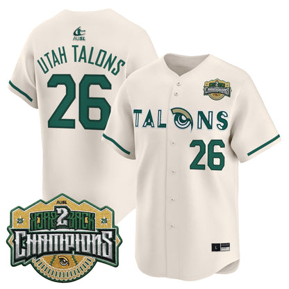Utah Talons 2026 Back-To-Back Athletes Unlimited Softball League (AUSL) Champions Vapor Premier Limited Jersey - Stitched