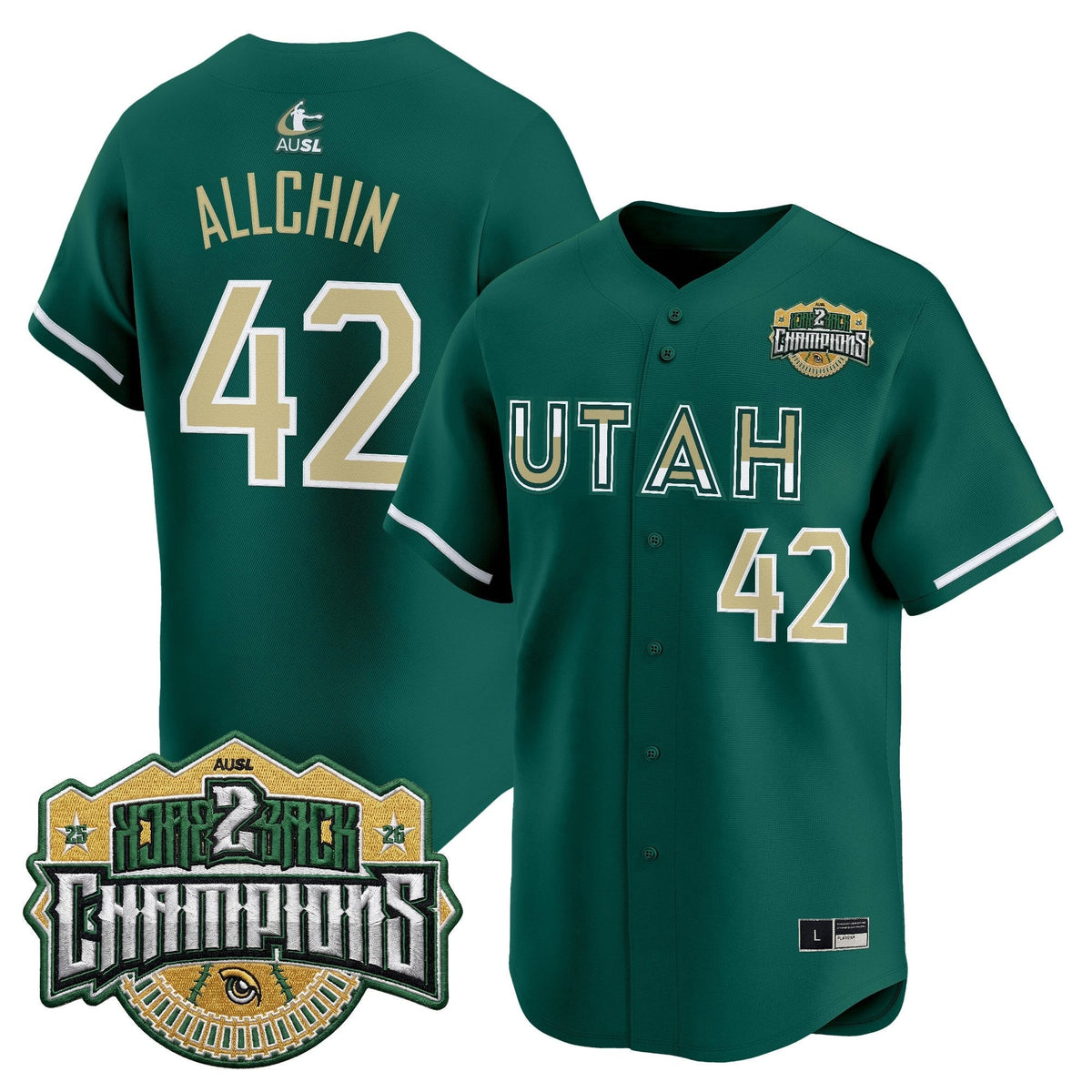 Utah Talons 2026 Back-To-Back Athletes Unlimited Softball League (AUSL) Champions Vapor Premier Limited Jersey - Stitched