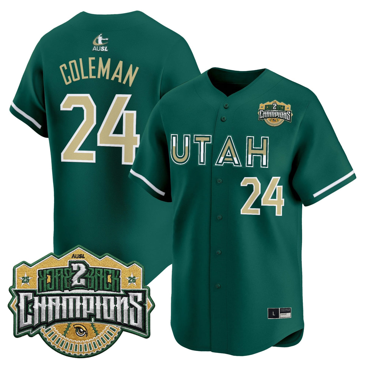 Utah Talons 2026 Back-To-Back Athletes Unlimited Softball League (AUSL) Champions Vapor Premier Limited Jersey - Stitched