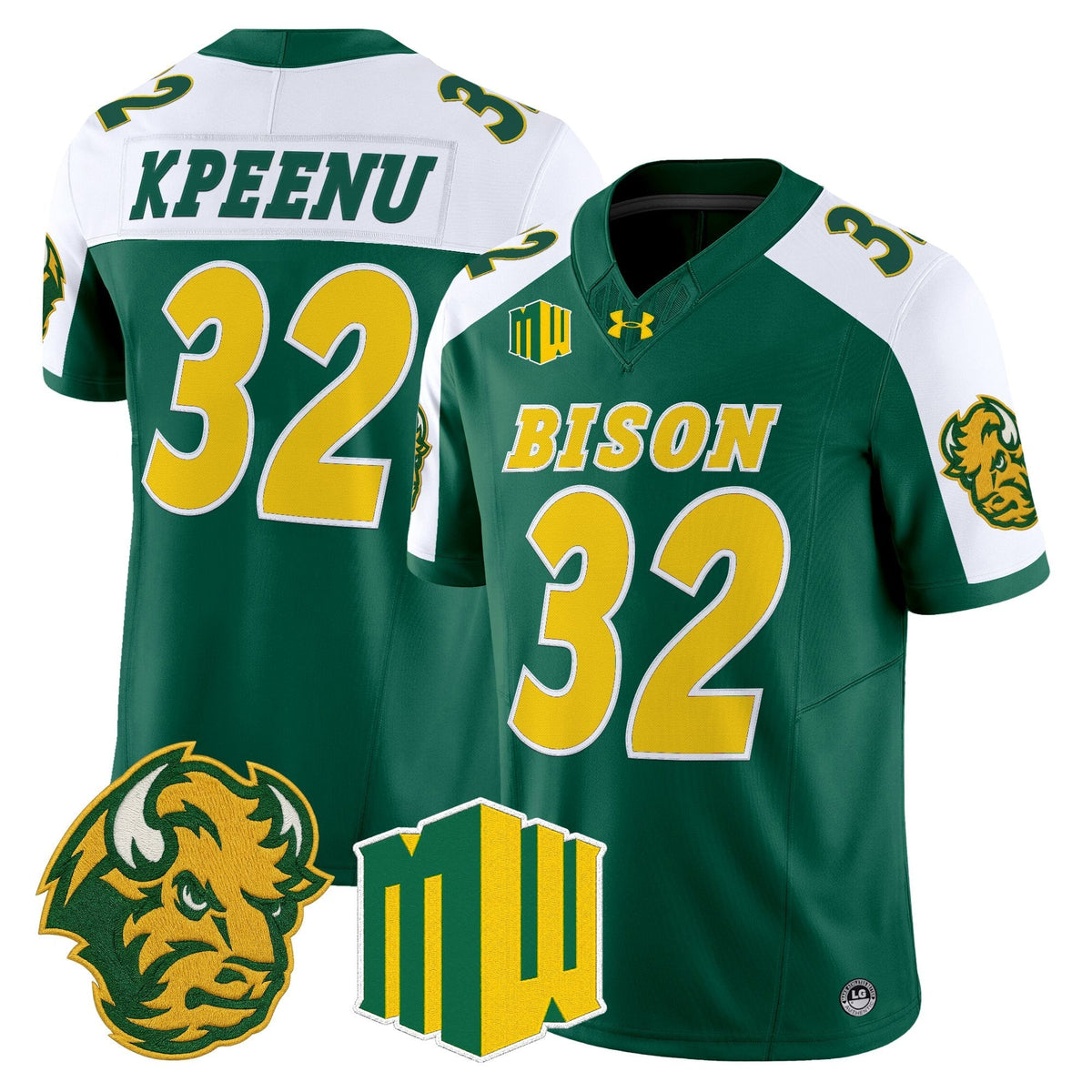 North Dakota State Bison 2026 Vapor Limited Jersey - Stitched