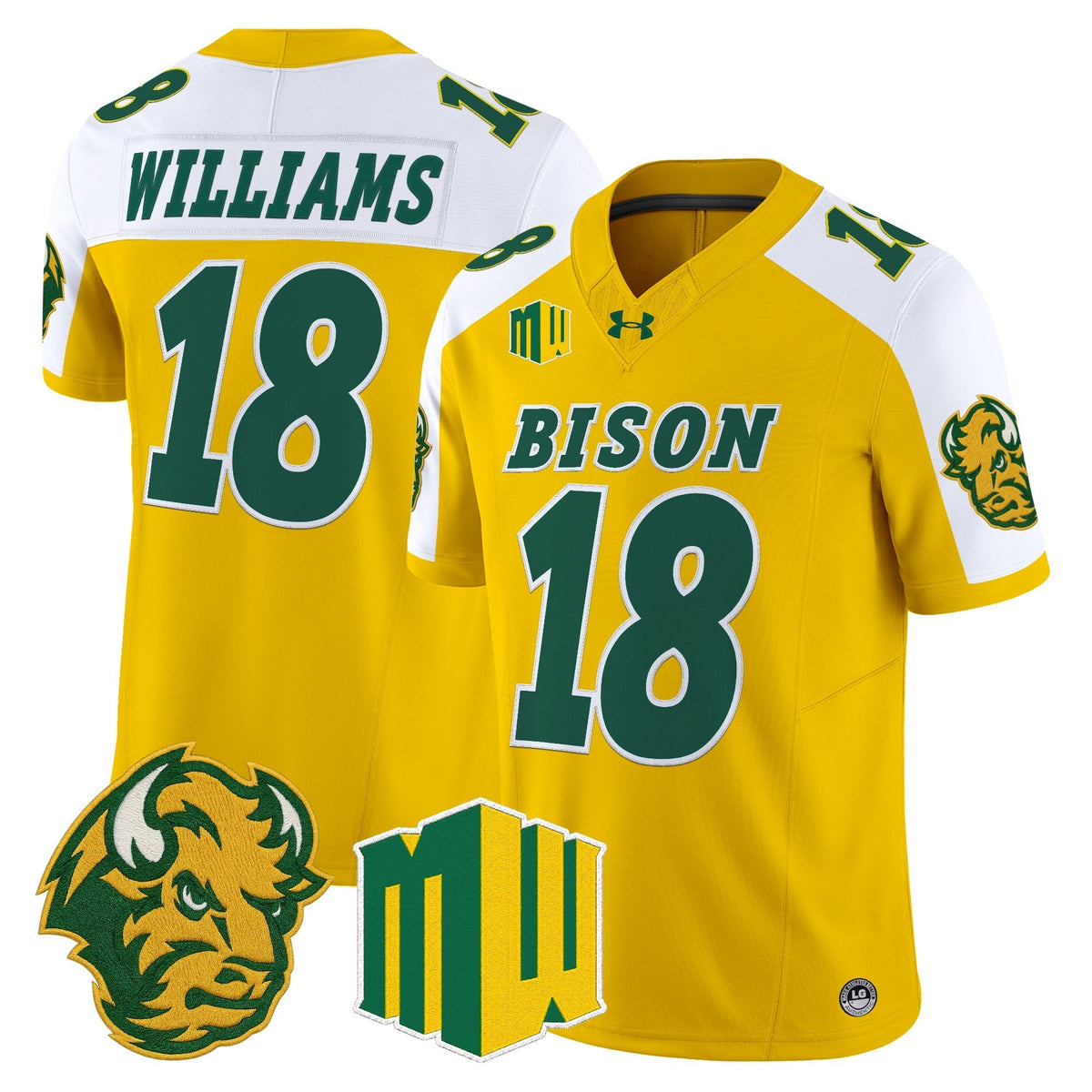 North Dakota State Bison 2026 Vapor Limited Jersey - Stitched