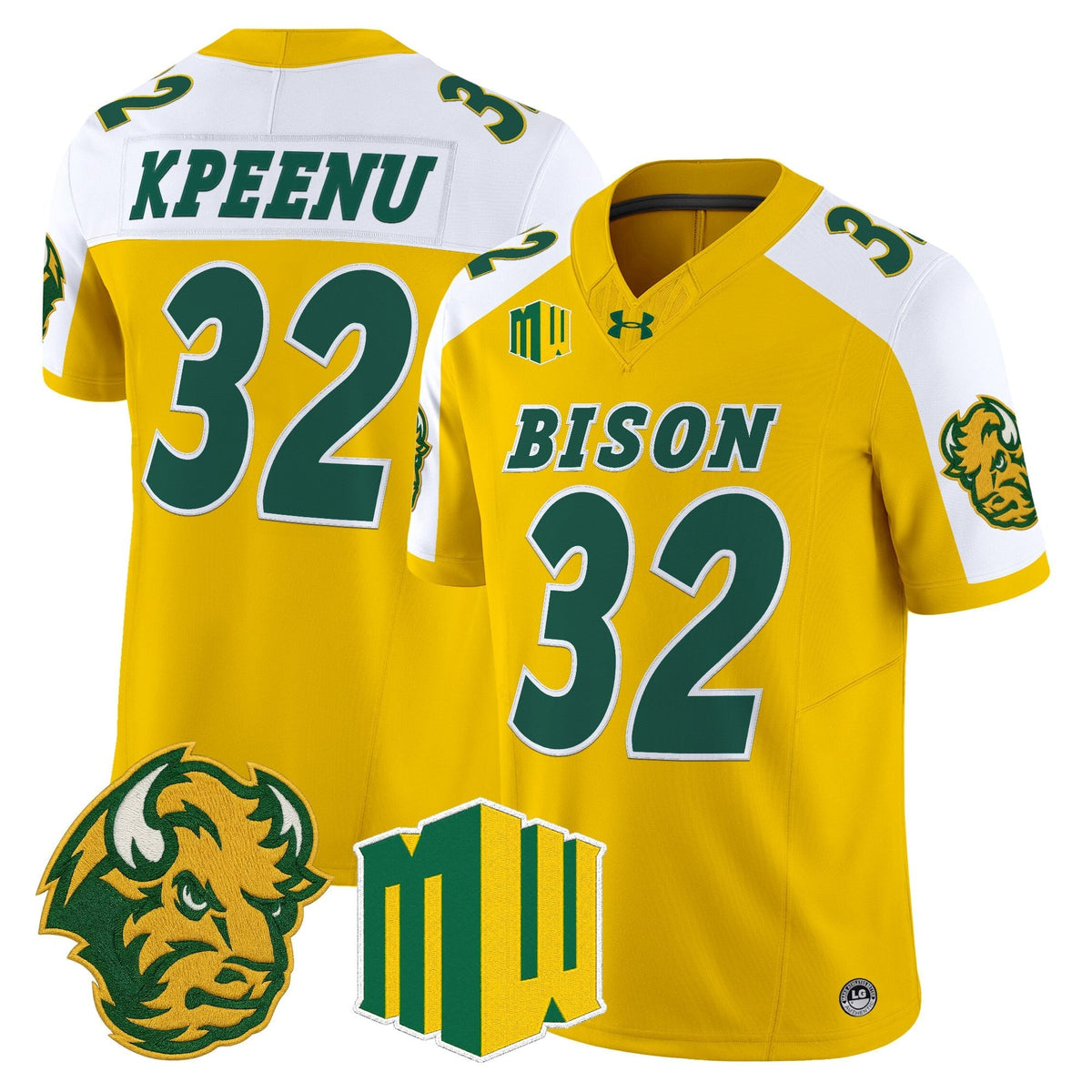 North Dakota State Bison 2026 Vapor Limited Jersey - Stitched