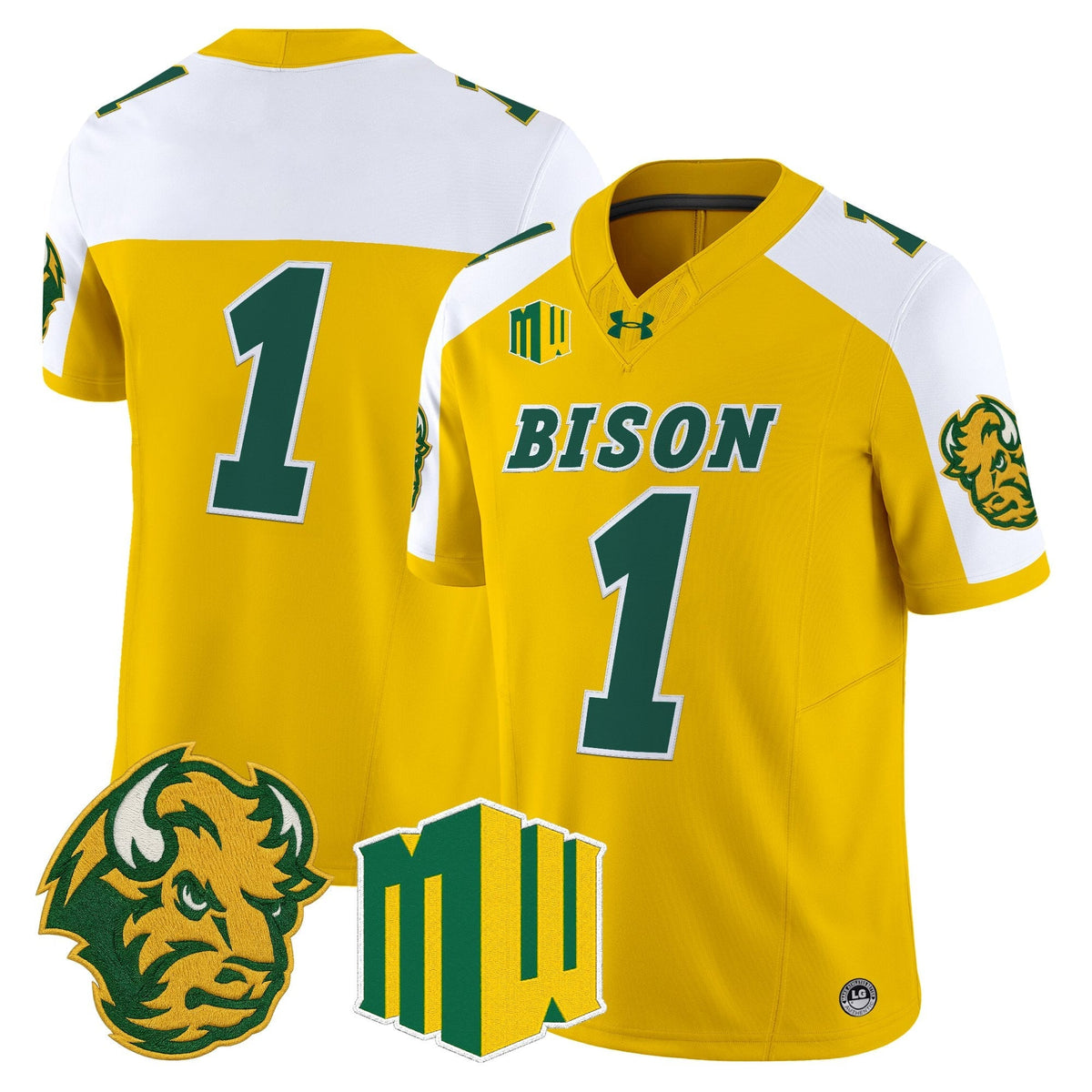 North Dakota State Bison 2026 Vapor Limited Jersey - Stitched