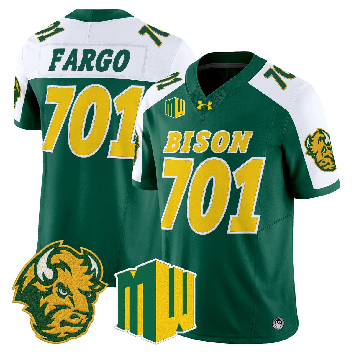 North Dakota State Bison 2026 Vapor Limited Jersey - Stitched