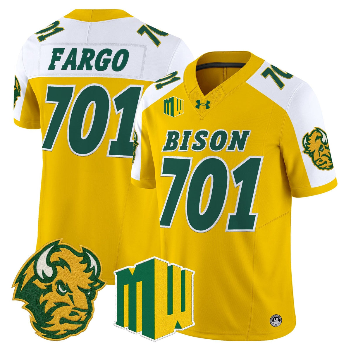 North Dakota State Bison 2026 Vapor Limited Jersey - Stitched