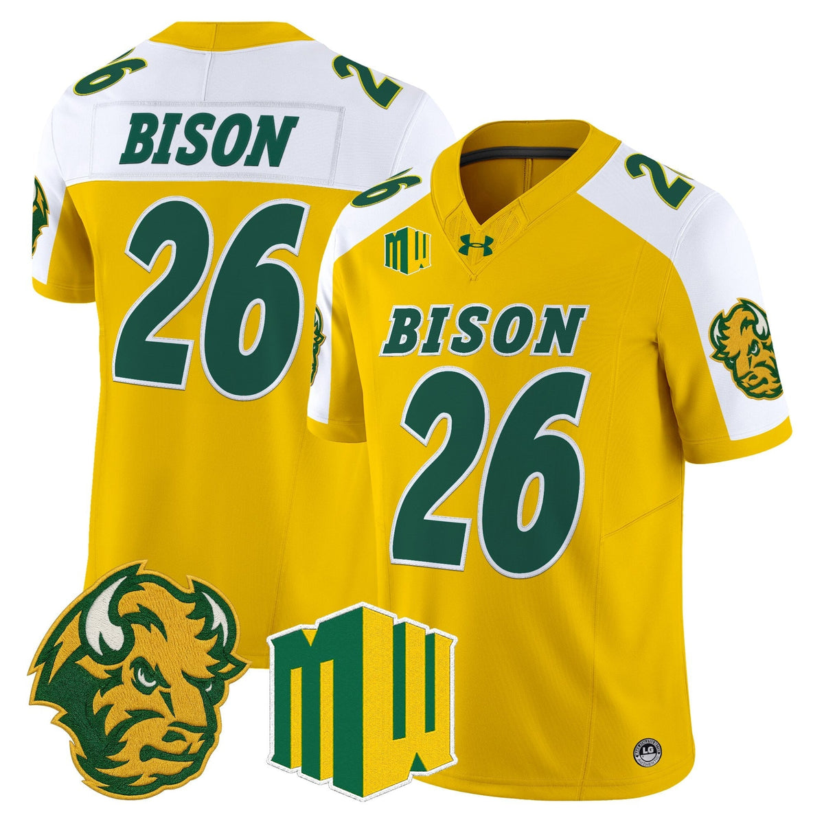 North Dakota State Bison 2026 Vapor Limited Jersey - Stitched