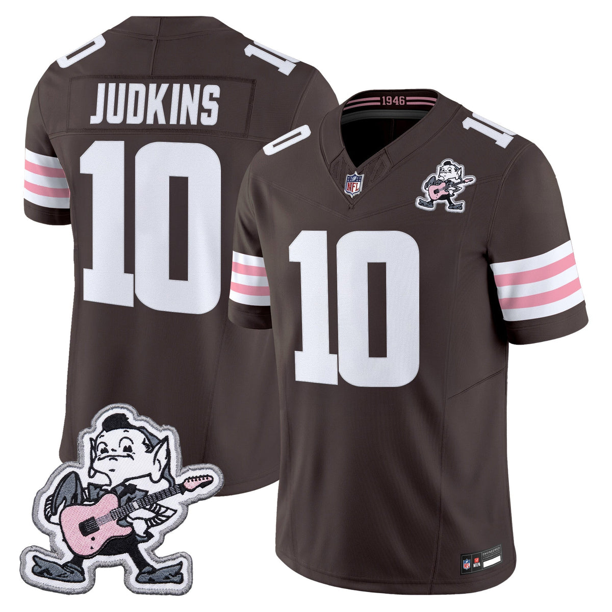Men's Cleveland Browns MGK Patch Vapor Limited Jersey -  Stitched