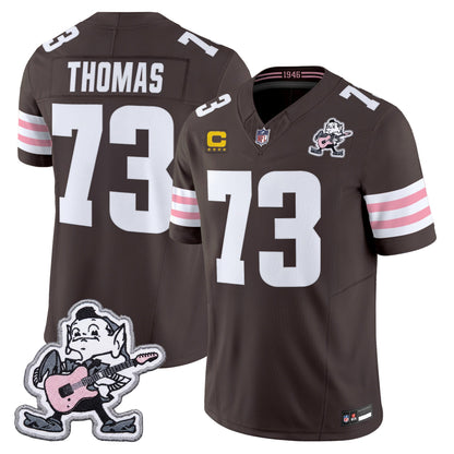 Men's Cleveland Browns MGK Patch Vapor Limited Jersey -  Stitched