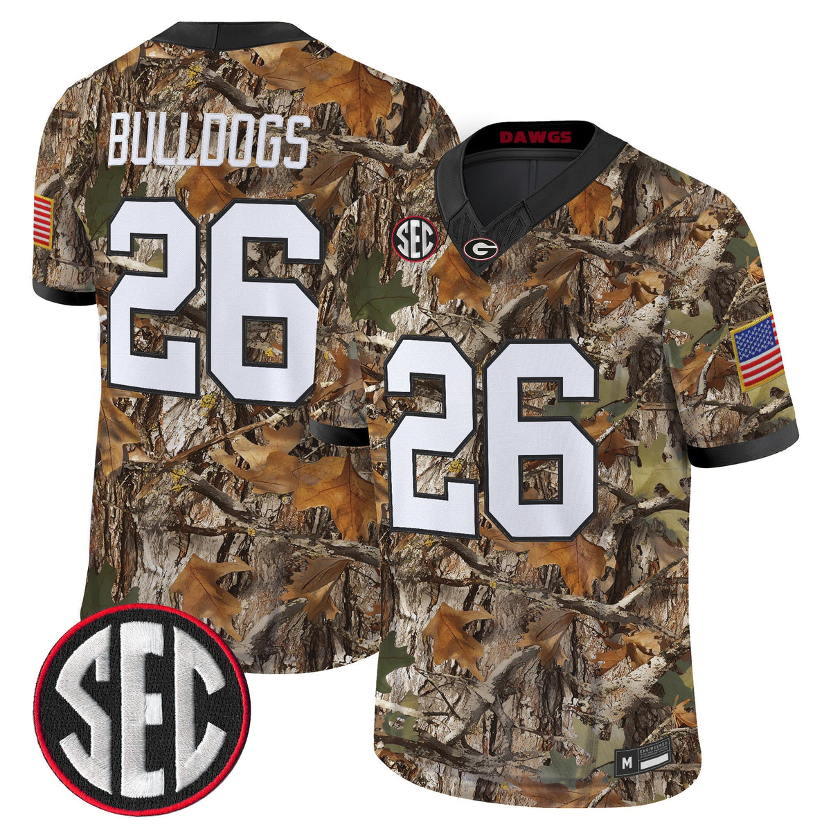 Georgia Bulldogs Camouflage Edition 2026 Vapor Limited Jersey -  Stitched
