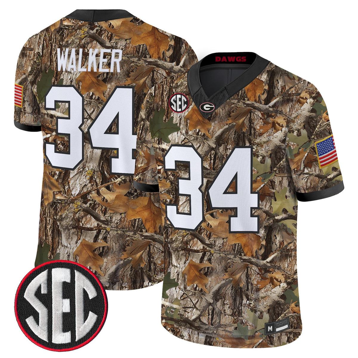 Georgia Bulldogs Camouflage Edition 2026 Vapor Limited Jersey -  Stitched