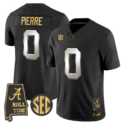 Alabama Crimson Tide 2026 Gold Vapor Limited Jersey - Alabama Map - Stitched