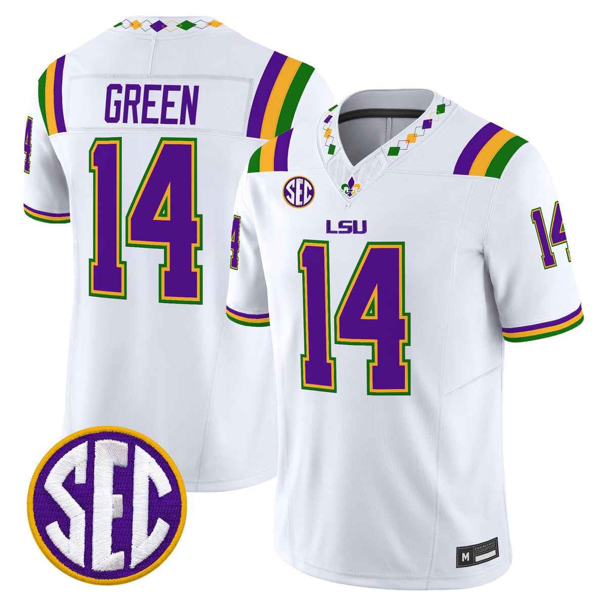  LSU Tigers 2026 "Mardi Gras Edition'' Vapor Limited Jersey - Stitched