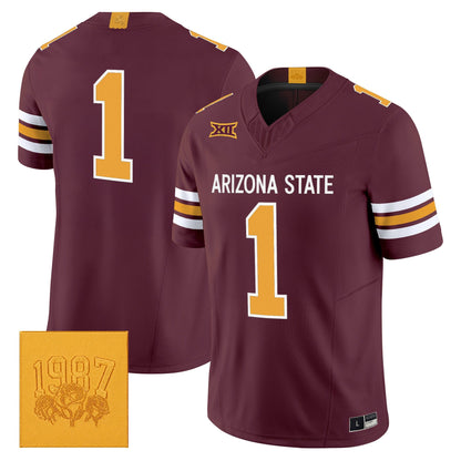 Arizona State Sun Devils Roses & Devils Vapor Limited Jersey - Stitched