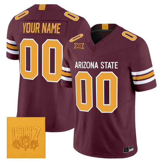 Arizona State Sun Devils Roses & Devils Vapor Limited Custom Jersey - Stitched