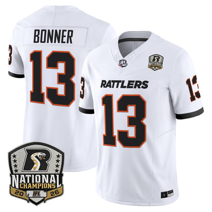 Men's Arizona Rattlers 2026 Vapor Limited Jersey - National Campions Patch - All Stitched