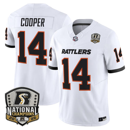 Men's Arizona Rattlers 2026 Vapor Limited Jersey - National Campions Patch - All Stitched