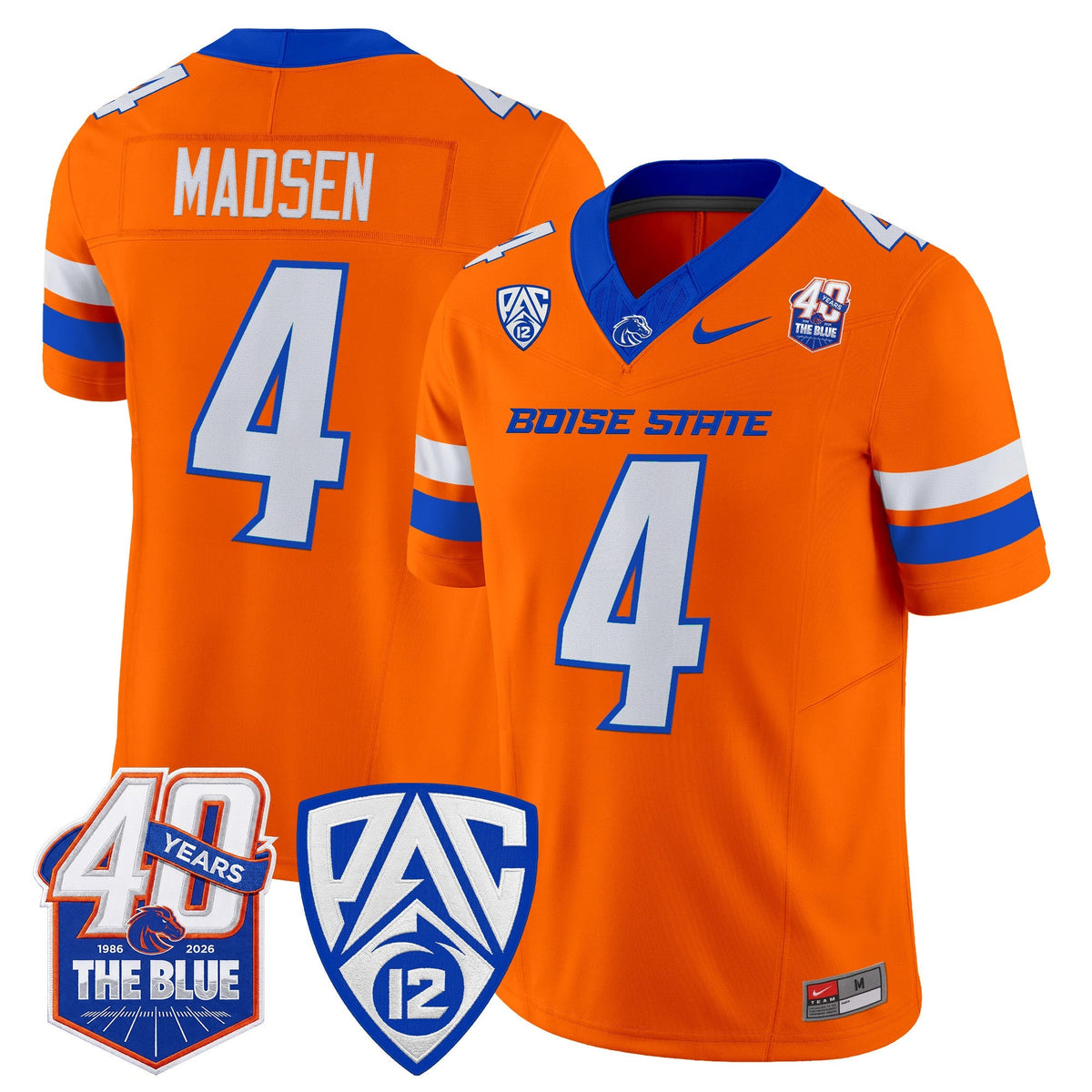 Boise State Broncos 2026 Vapor Limited Jersey - 40th Anniversary Patch -  Stitched