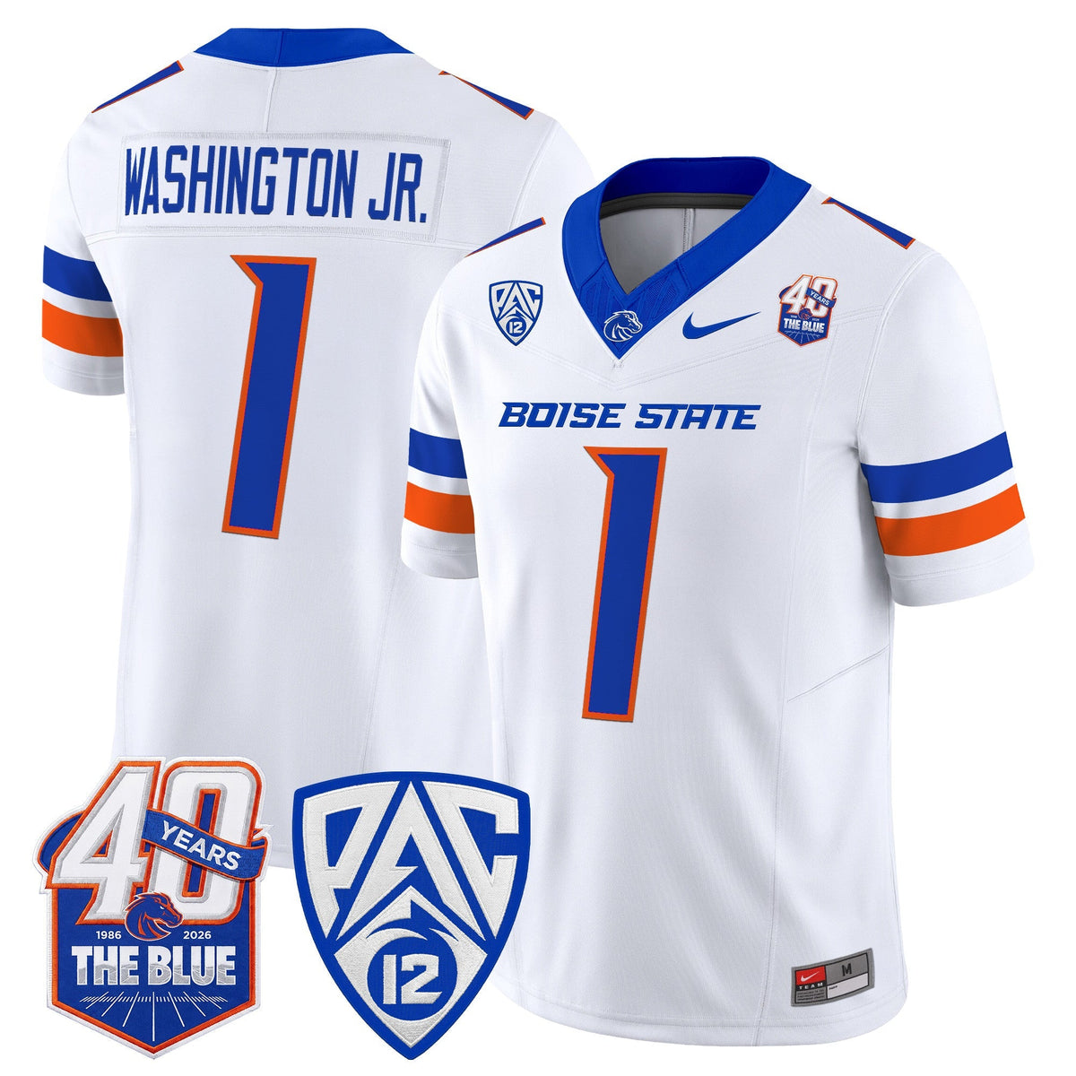 Boise State Broncos 2026 Vapor Limited Jersey - 40th Anniversary Patch -  Stitched