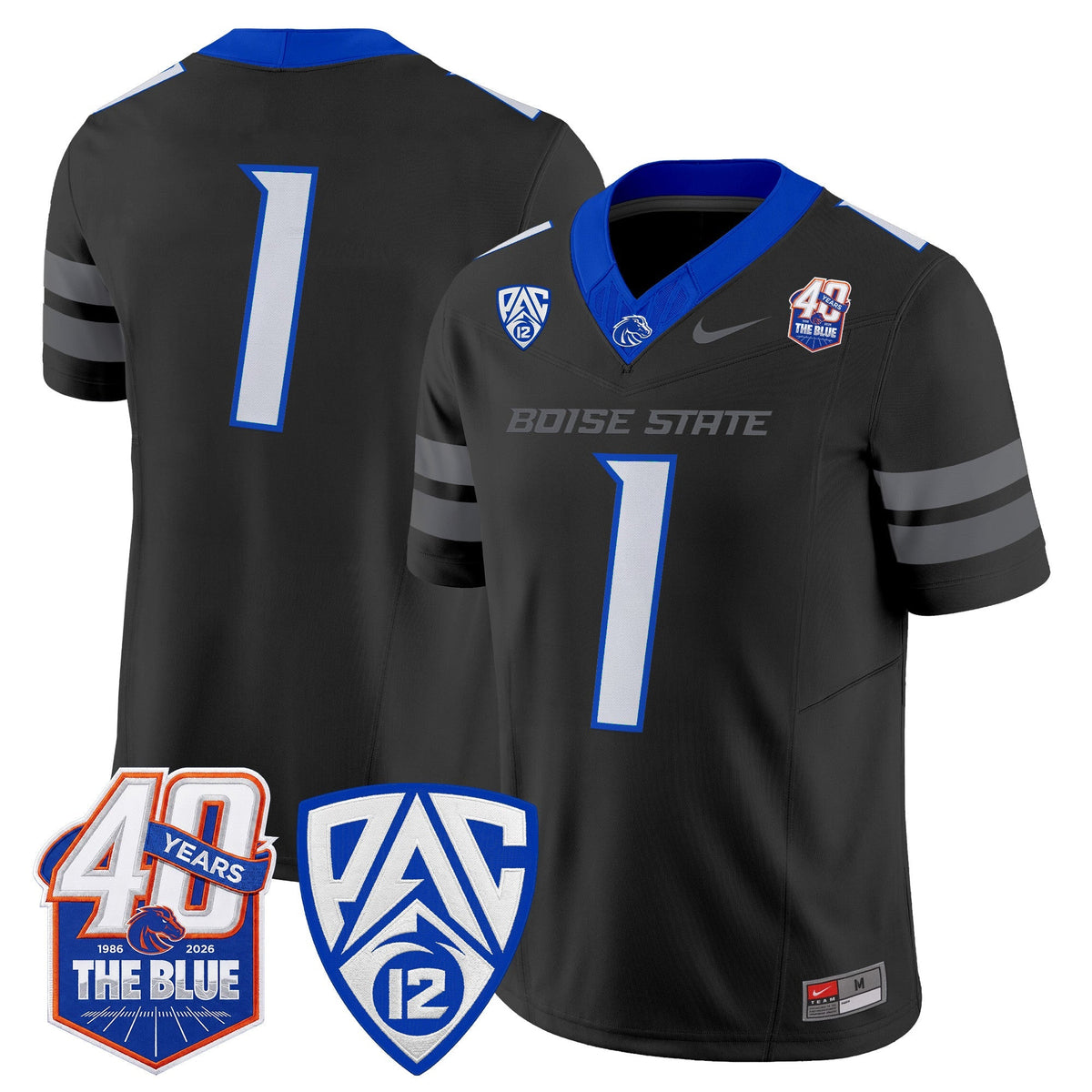 Boise State Broncos 2026 Vapor Limited Jersey - 40th Anniversary Patch -  Stitched