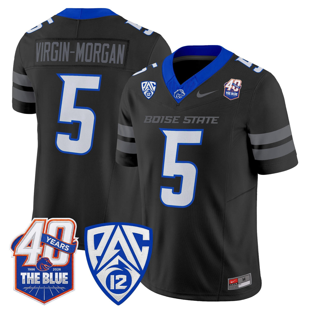 Boise State Broncos 2026 Vapor Limited Jersey - 40th Anniversary Patch -  Stitched