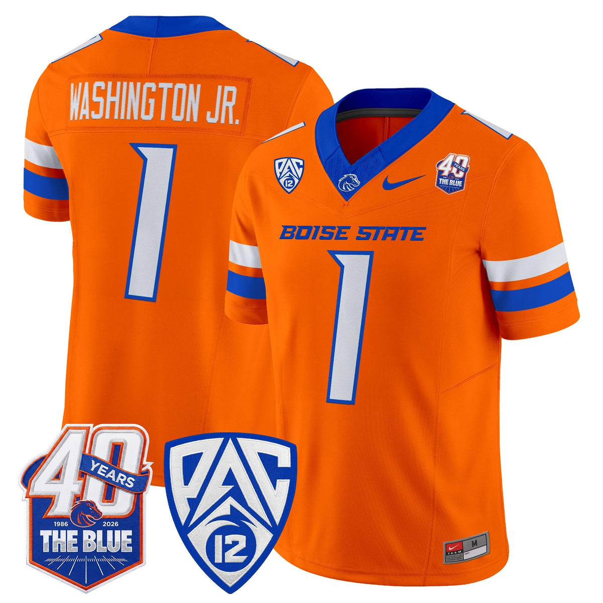 Boise State Broncos 2026 Vapor Limited Jersey - 40th Anniversary Patch -  Stitched