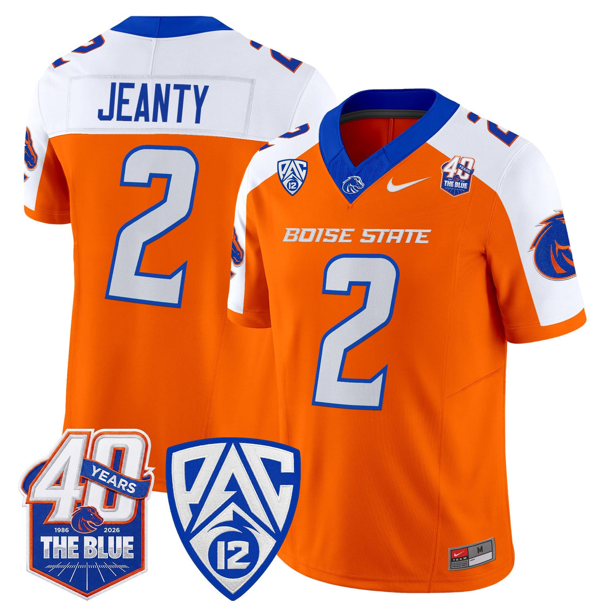 Boise State Broncos 2026 Vapor Limited Jersey - 40th Anniversary Patch -  Stitched